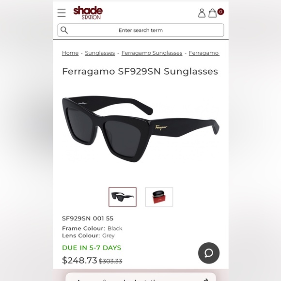 Salvatore Ferragamo Accessories - Authentic brand new with case Ferragamo cat eye sunglasses